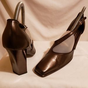 Luciano Padovan Pewter Womens Heels Sz 40(10)